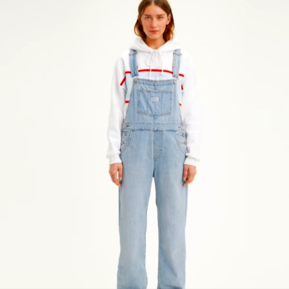 Levi's Light Blue Denim Women's Overalls
